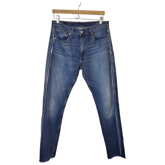 Levi's Reworked Raw Hem Straight Leg Jeans - Picture 1 of 7
